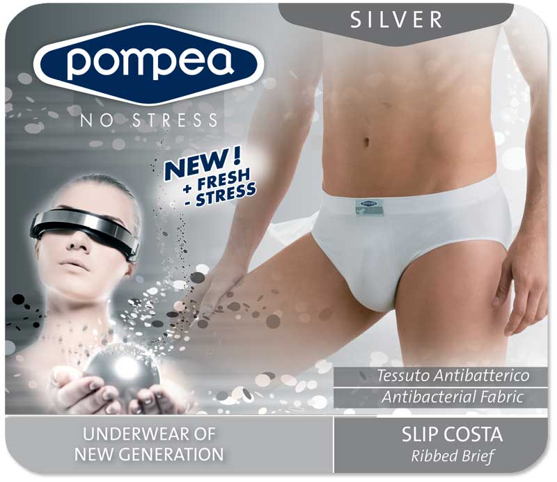 Бельё мужское трусы-слипы Pompea Slip Costa Silver купить винтернет-магазине. Доставка почтой во все регионы РФ