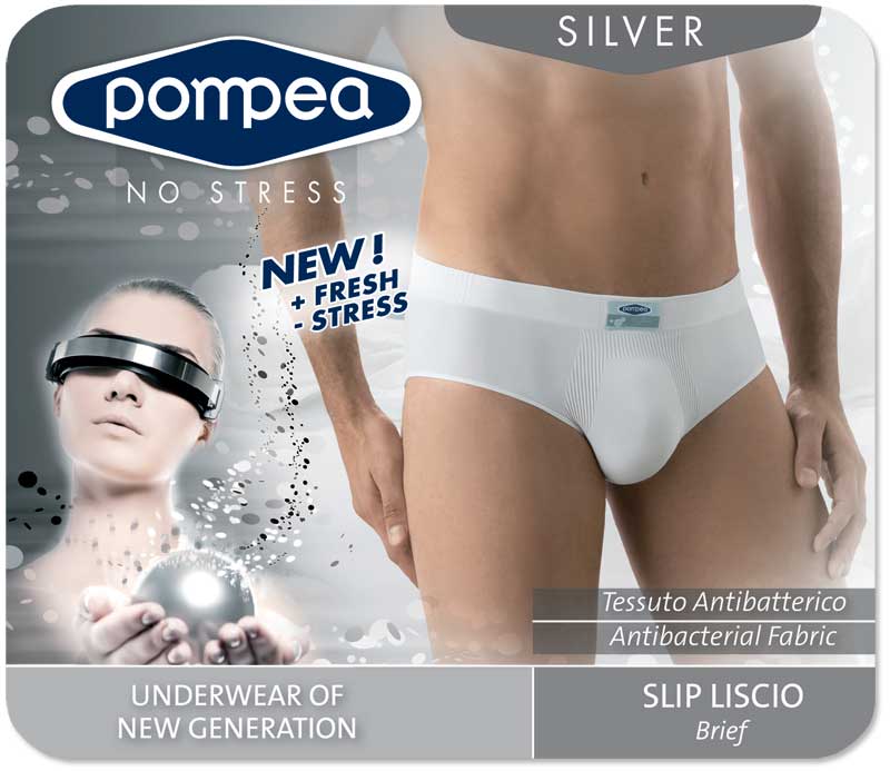 Pompea Slip Liscio Silver